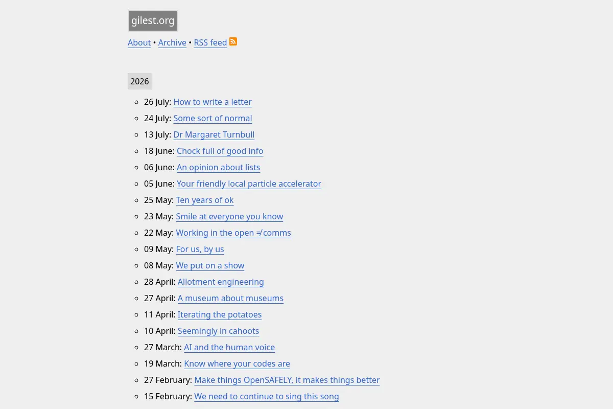 Giles Turnbull’s website