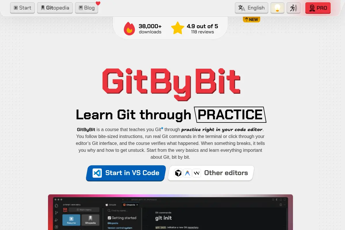 GitByBit: Learn Git through practice