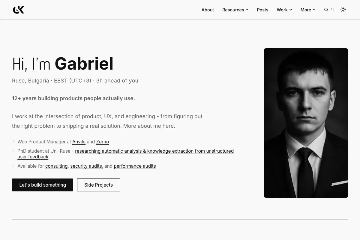 Gabriel Kanev - Product-Minded Maker