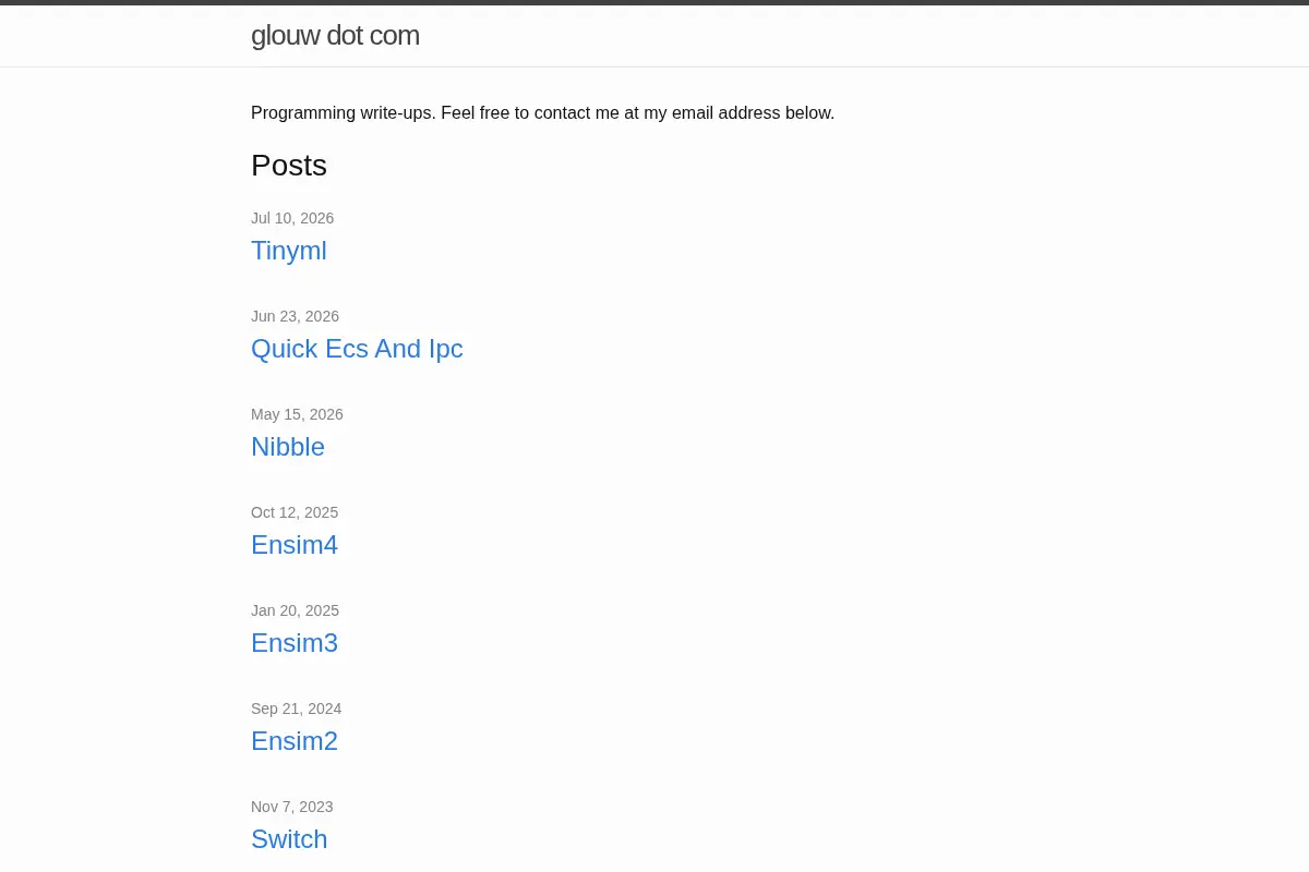 glouw dot com