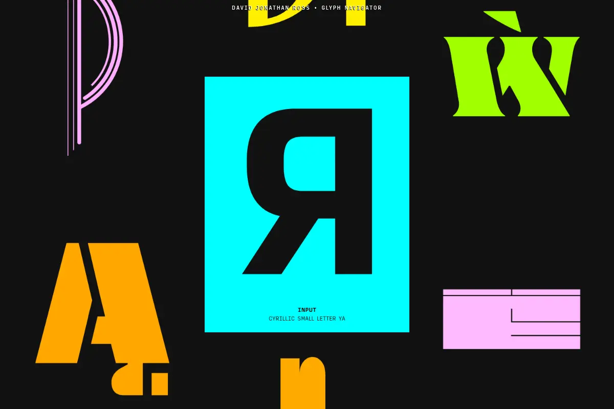 DJR Glyph Navigator