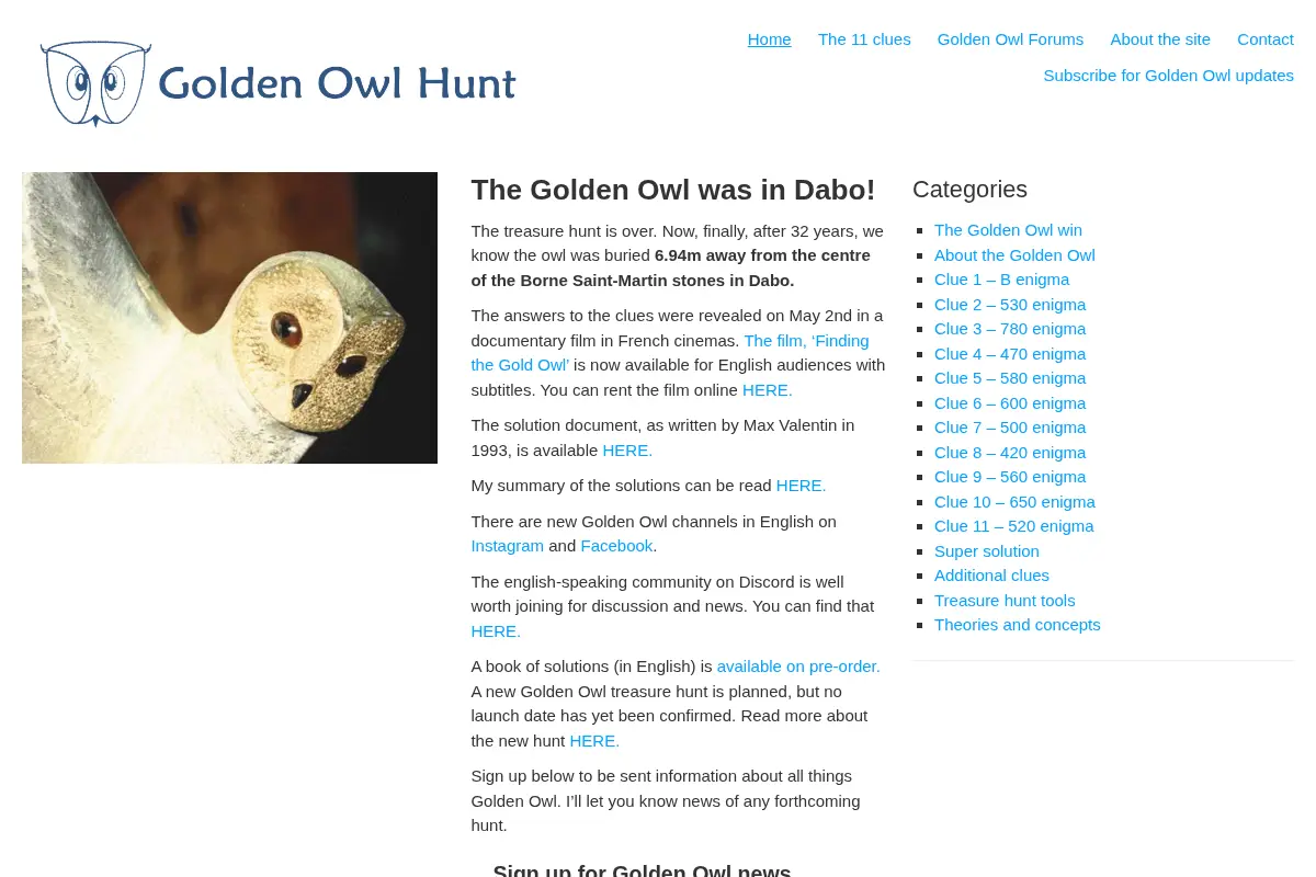 Golden Owl Hunt
