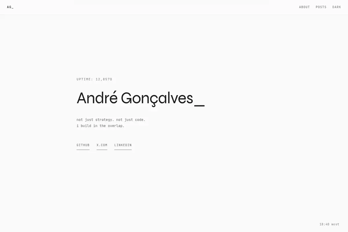 André Gonçalves — Engineering, AI, and the overlap
