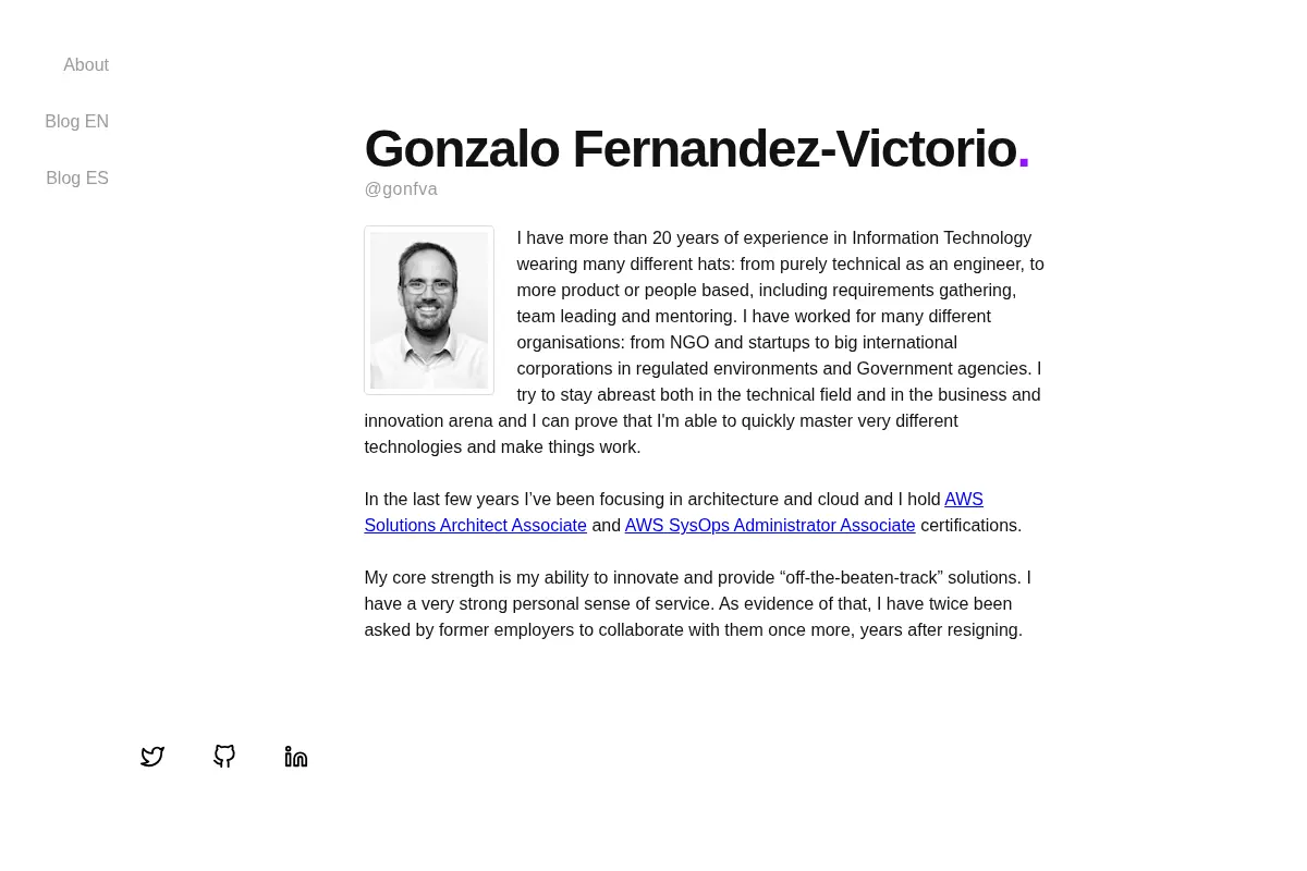 Gonzalo's thoughts