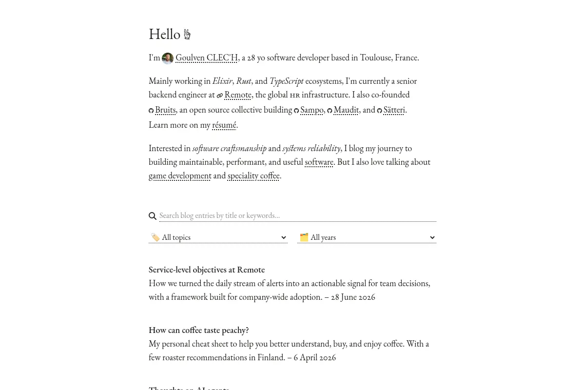 Hello – Goulven Clec'h