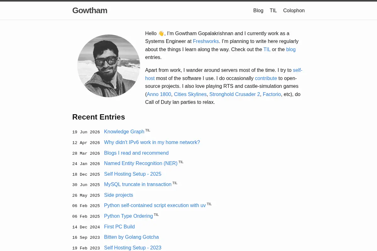 Gowtham’s rants and learnings