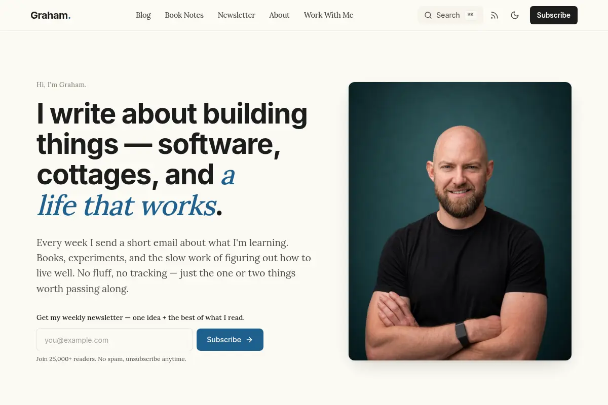 Graham Mann – Essays on Productivity, Health & Building a Better Life