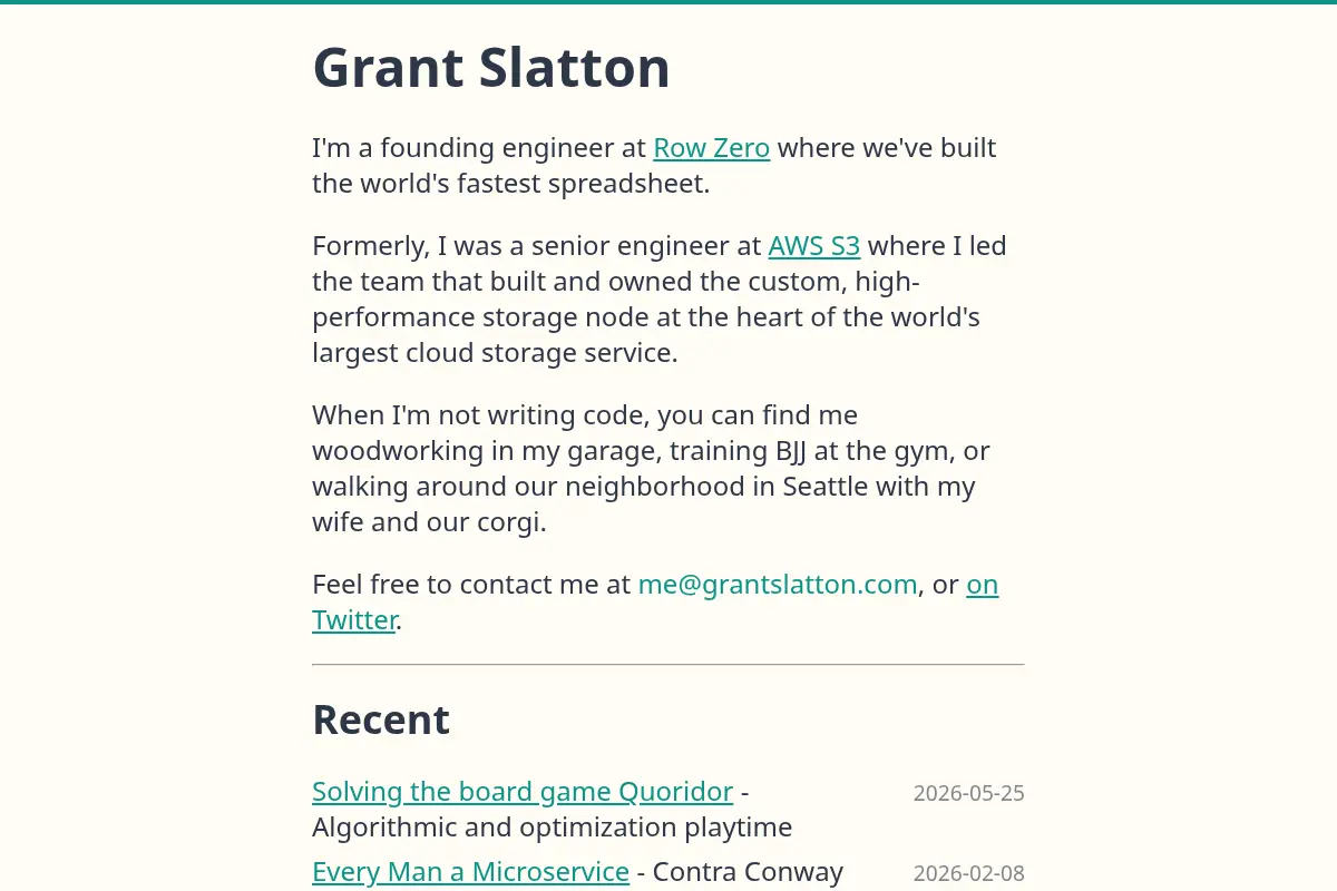 Grant Slatton's Blog