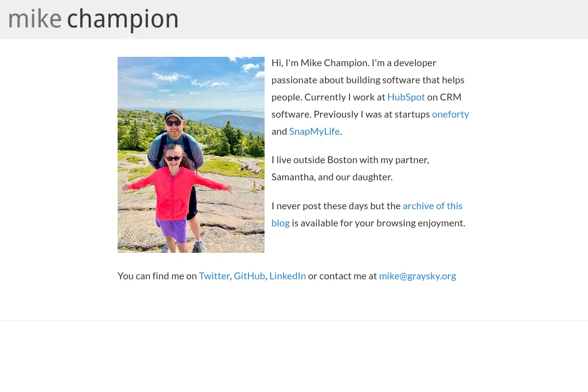Mike Champion - @graysky
