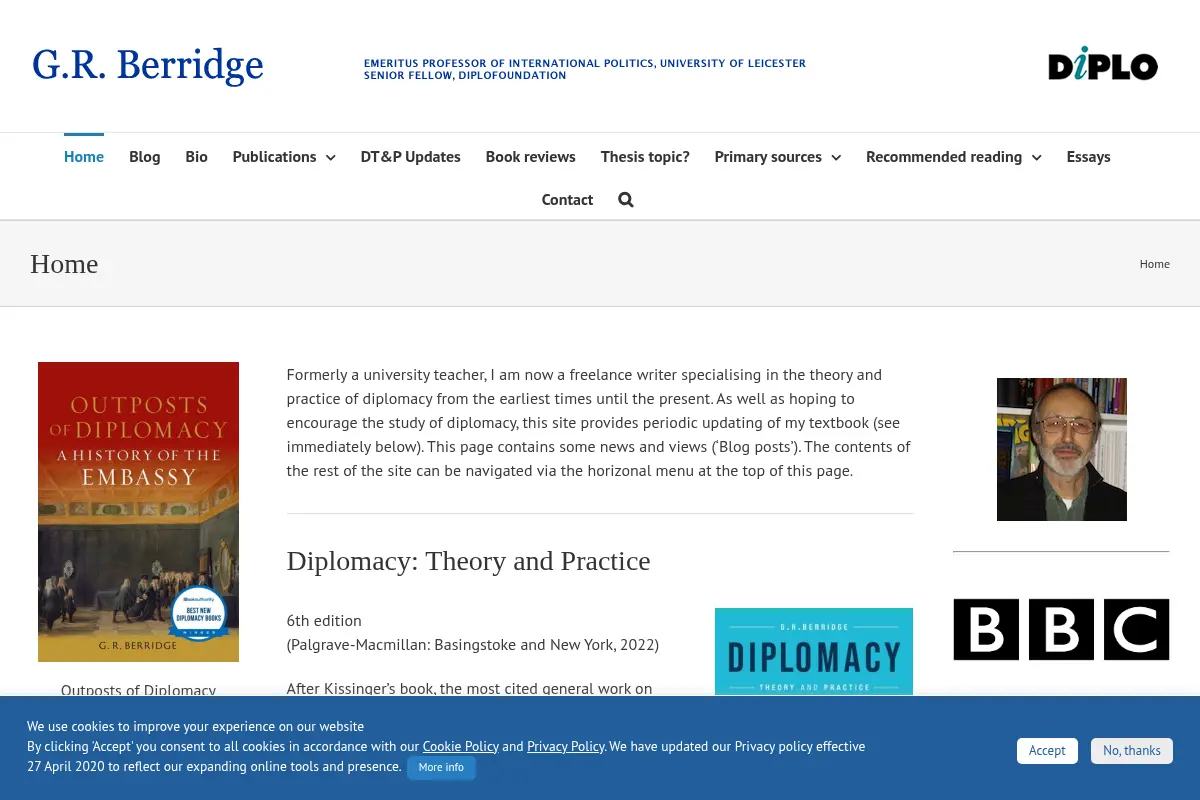 G. R. Berridge's Diplomacy Blog