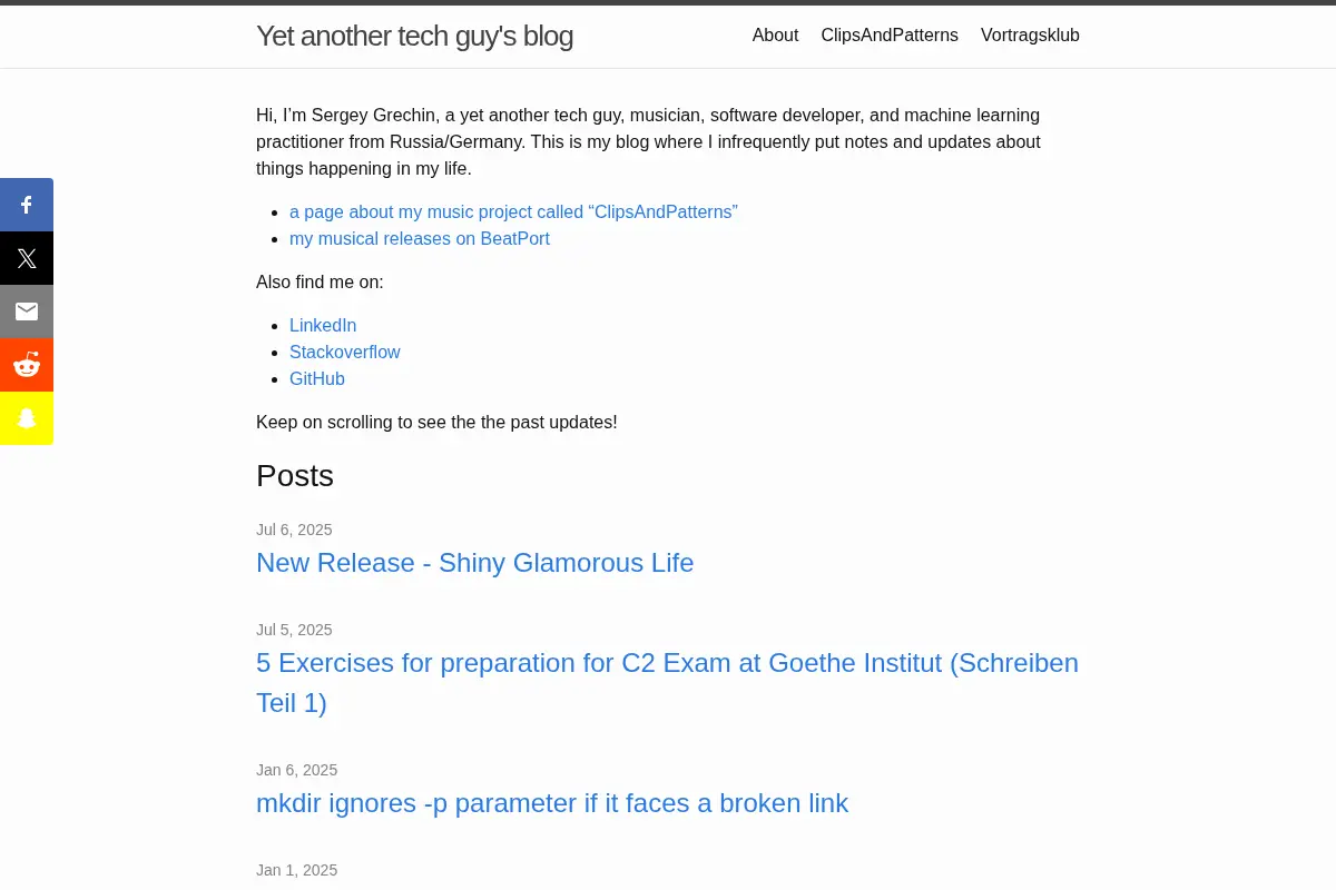 Yet another tech guy’s blog