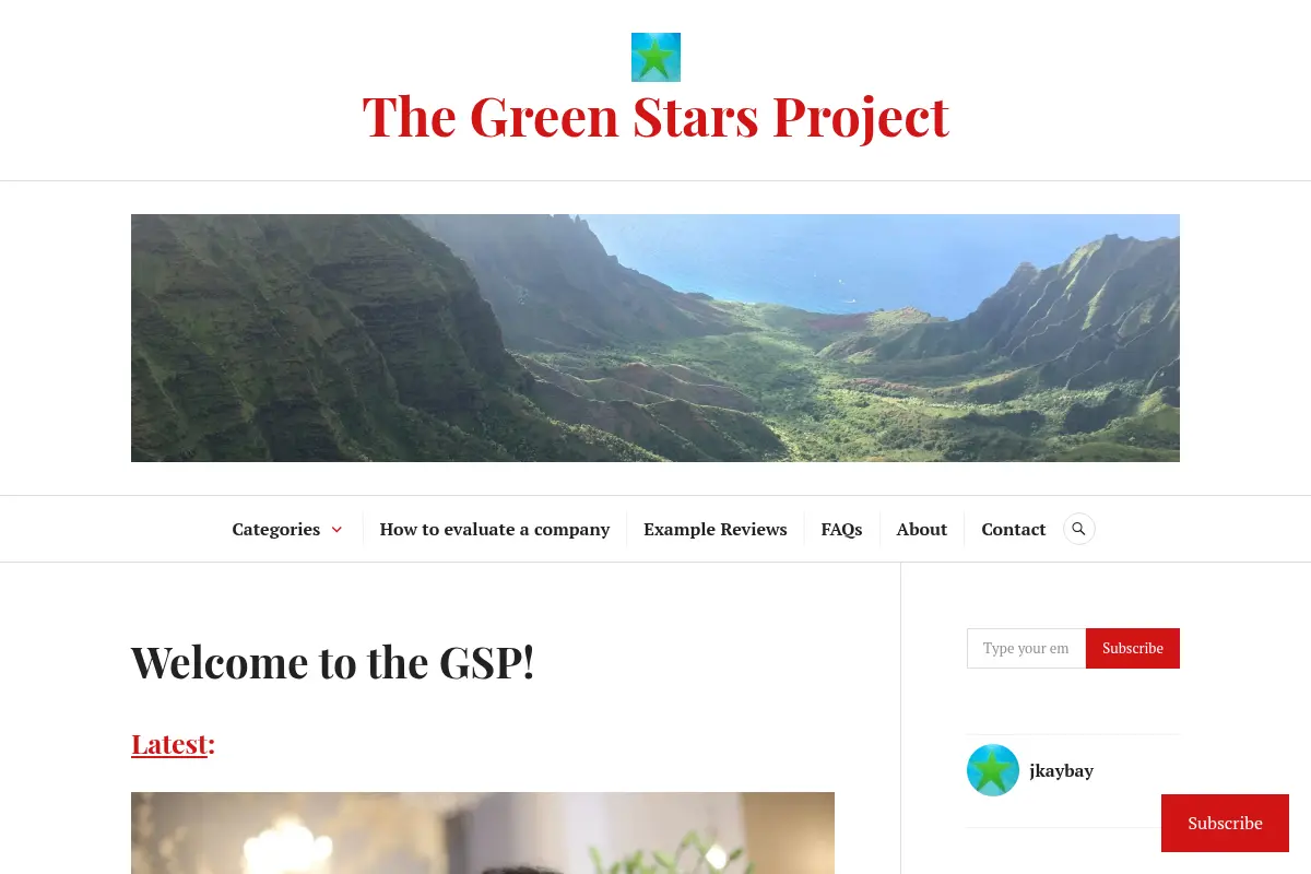 The Green Stars Project – User-generated ratings for ethical consumerism