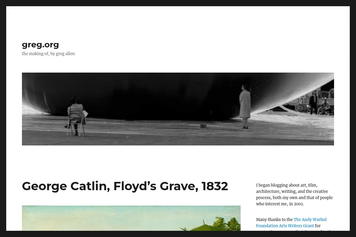 greg.org – the making of, by greg allen