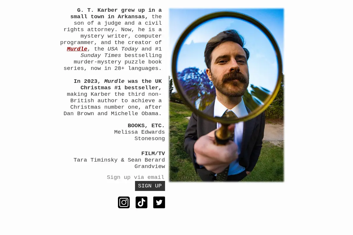 greg karber, writer