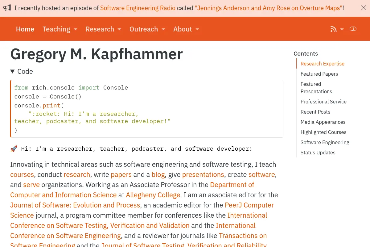 Gregory M. Kapfhammer