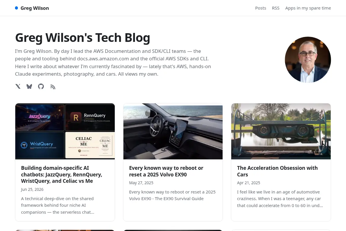 Greg Wilson's Tech Blog