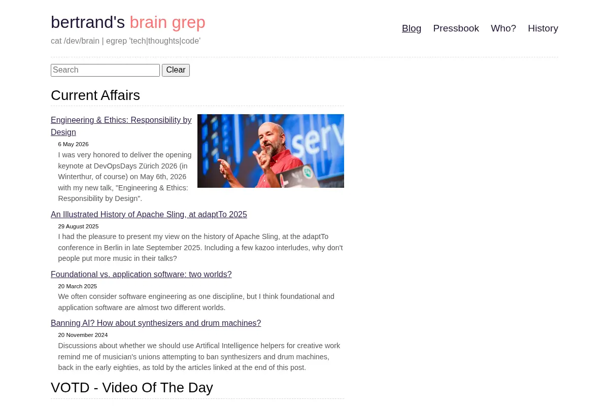 Bertrand's brain grep