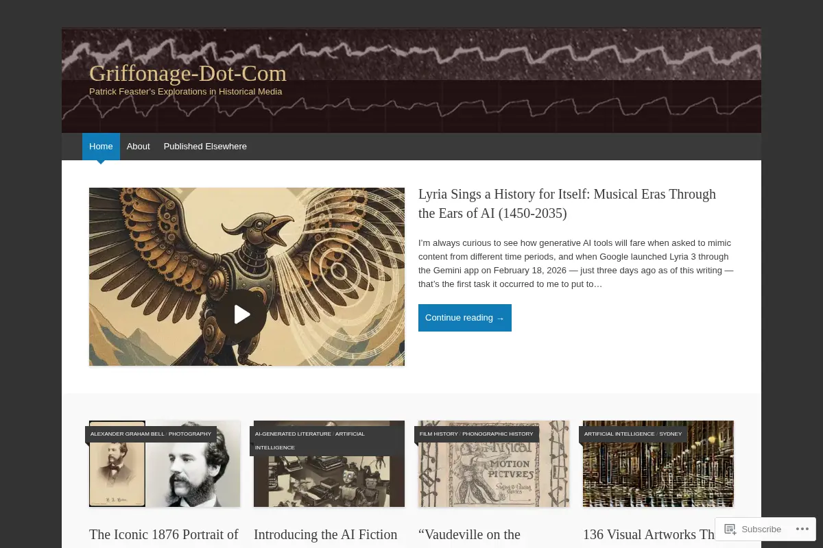 Patrick Feaster's Explorations in Historical Media