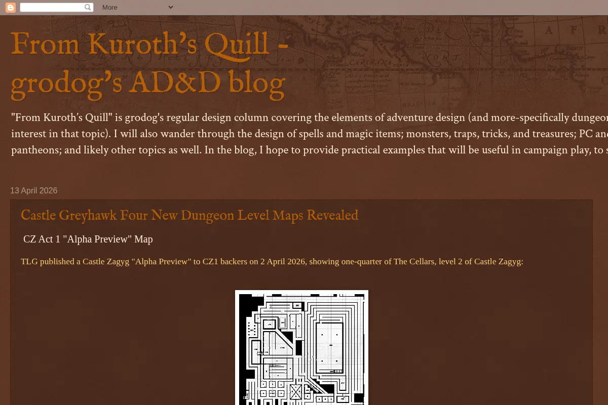 From Kuroth's Quill - grodog's AD&D blog