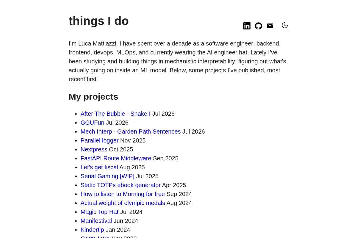 things I do