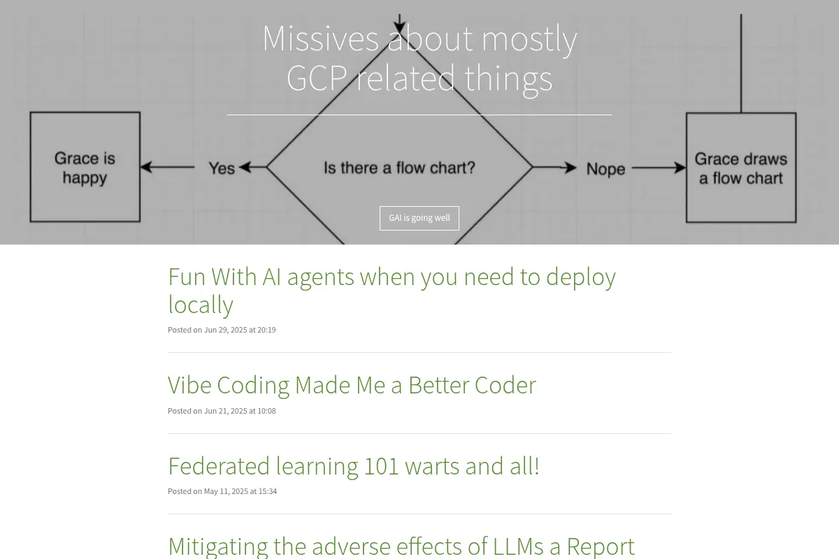 Missives about mostly GCP related things