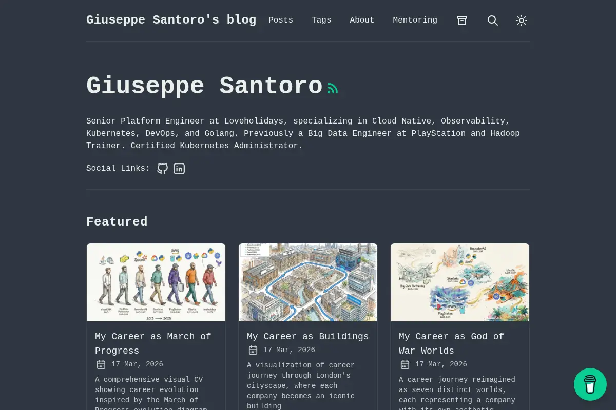 Giuseppe Santoro's blog