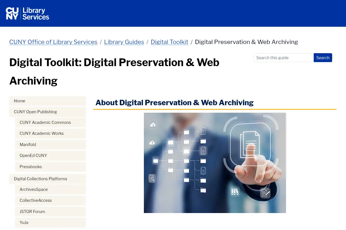 Digital Preservation & Web Archiving Guide