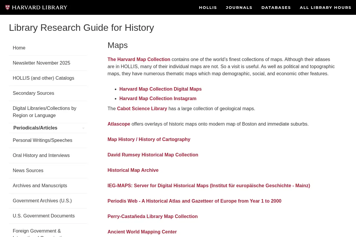 Historical Maps Research Guide