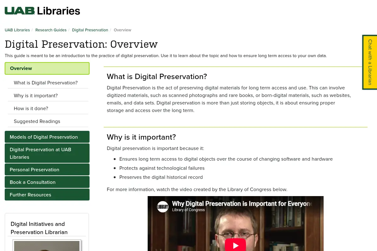 Digital Preservation Guide