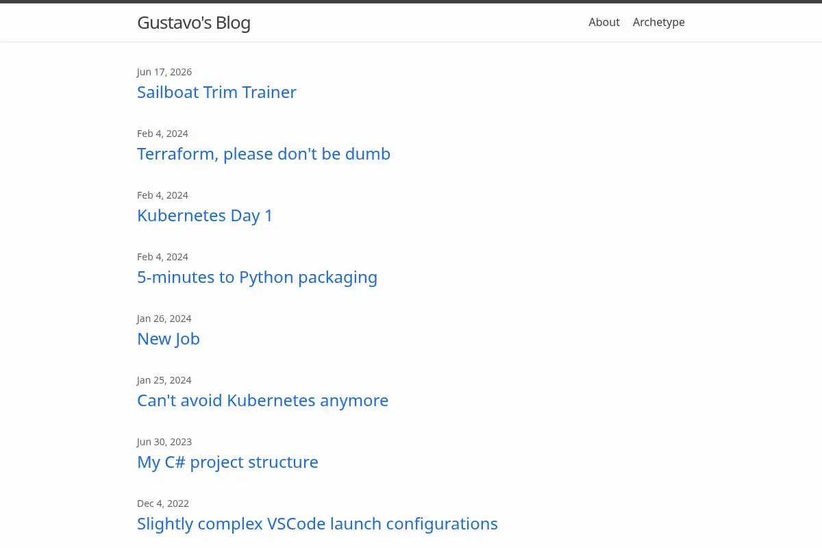 Gustavo's Blog