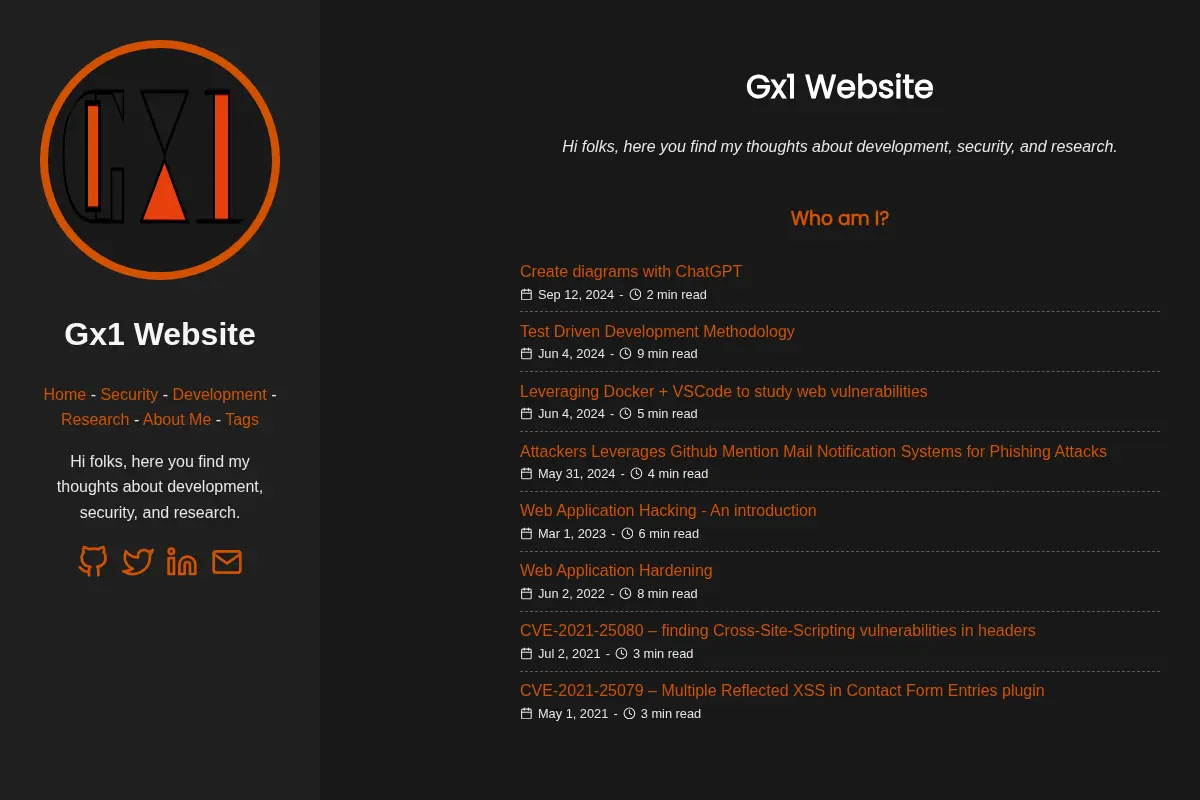 Gx1 Website