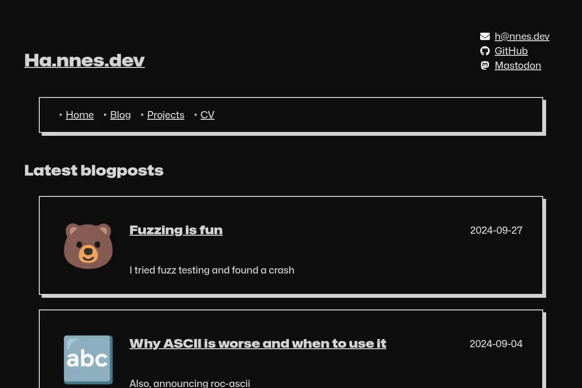 Ha.nnes.dev