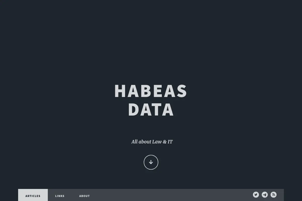 Habeas Data: All about Law & IT