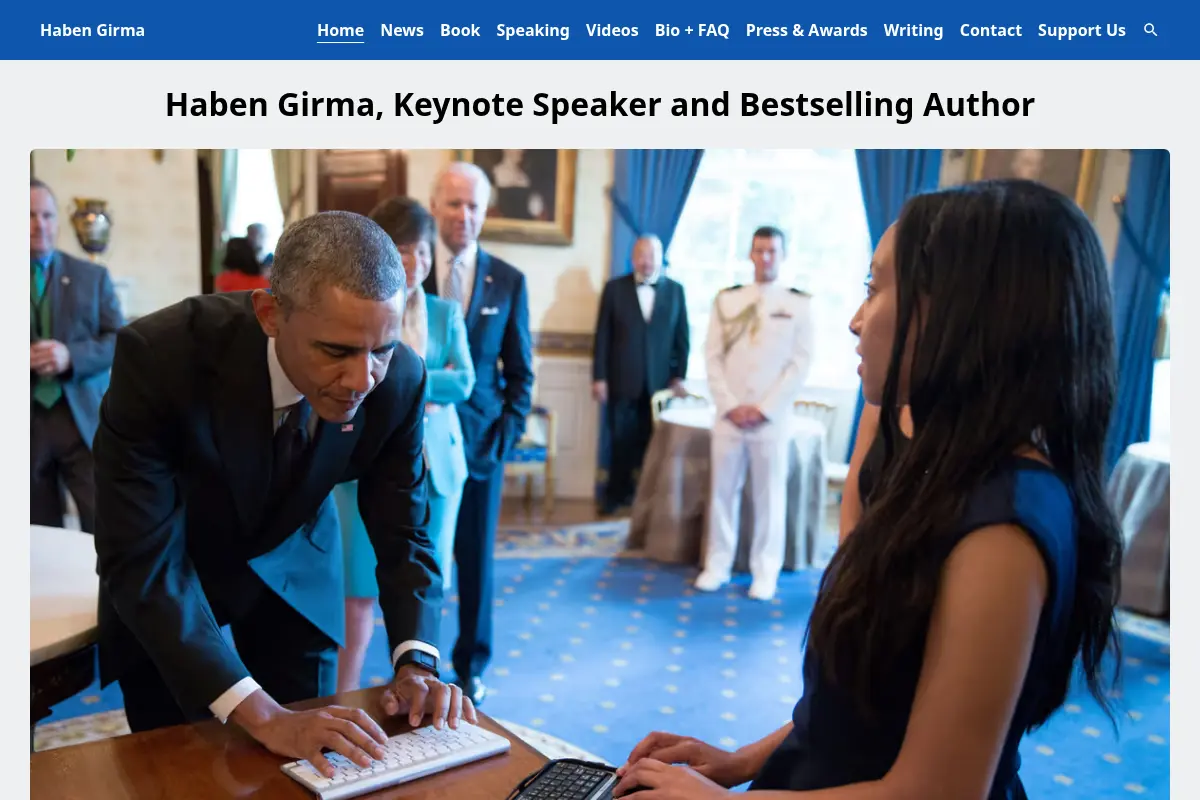 Haben Girma - Keynote Speaker & Bestselling Author (Official Website)