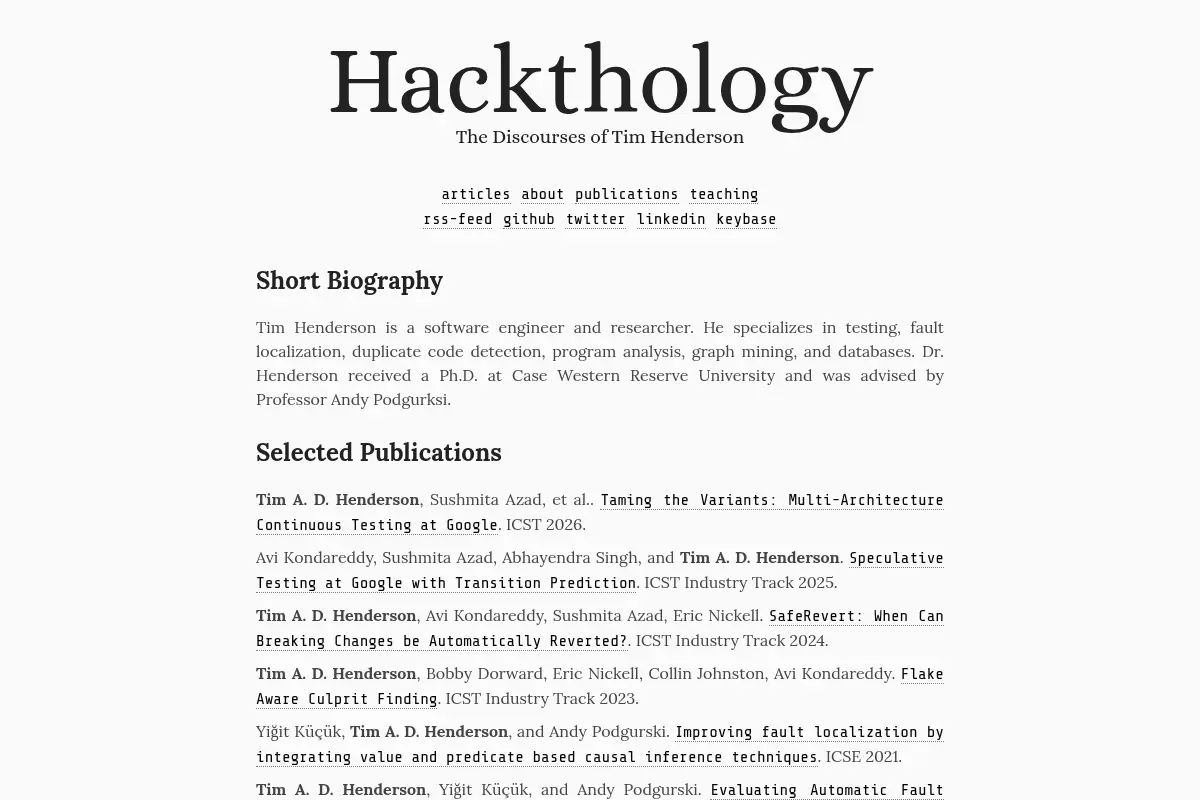 Hackthology