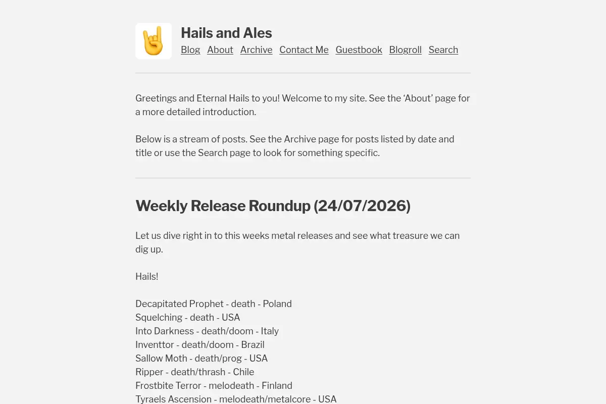 Hails and Ales