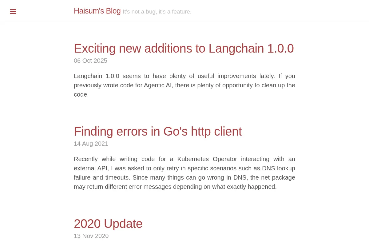 Haisum's Blog