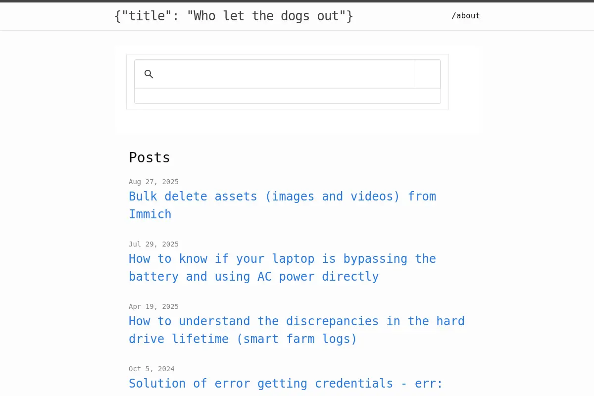 Who let the dogs out