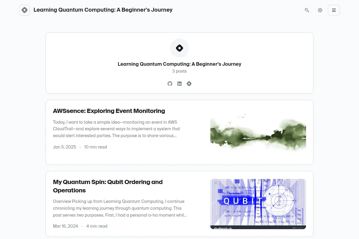 Learning Quantum Computing: A Beginner's Journey