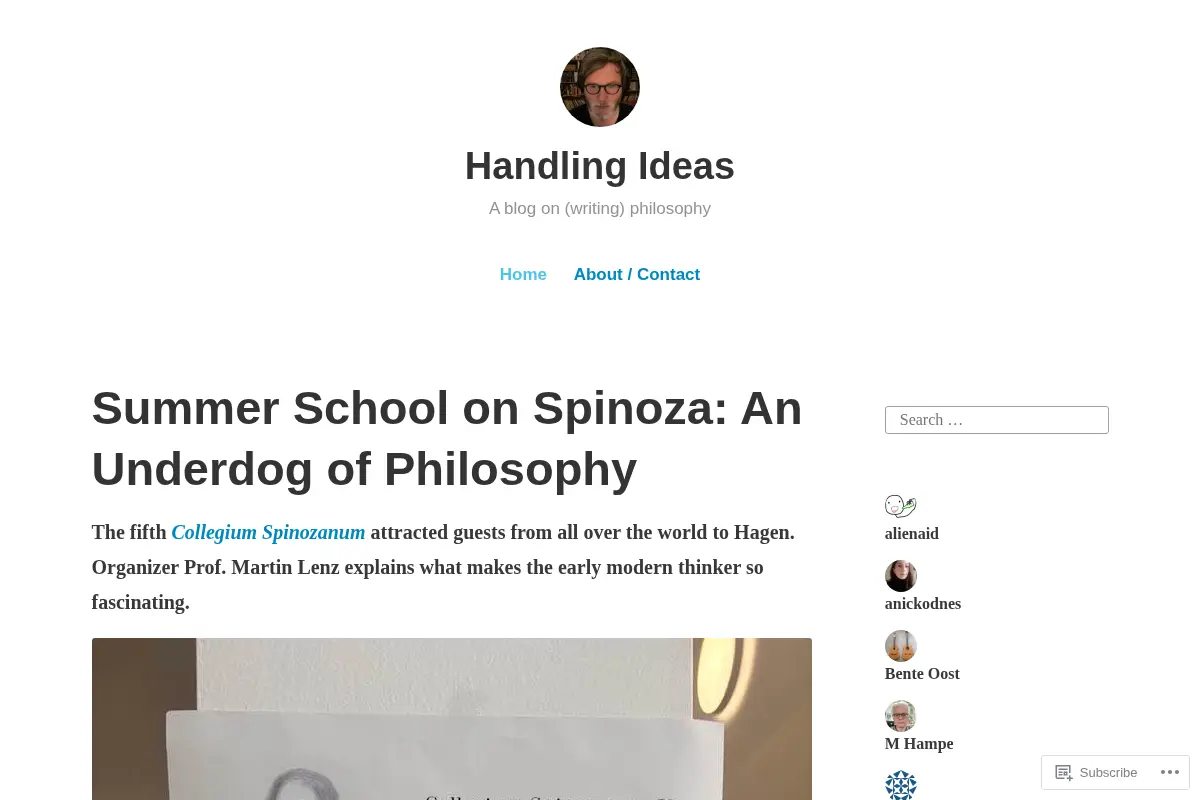 Handling Ideas