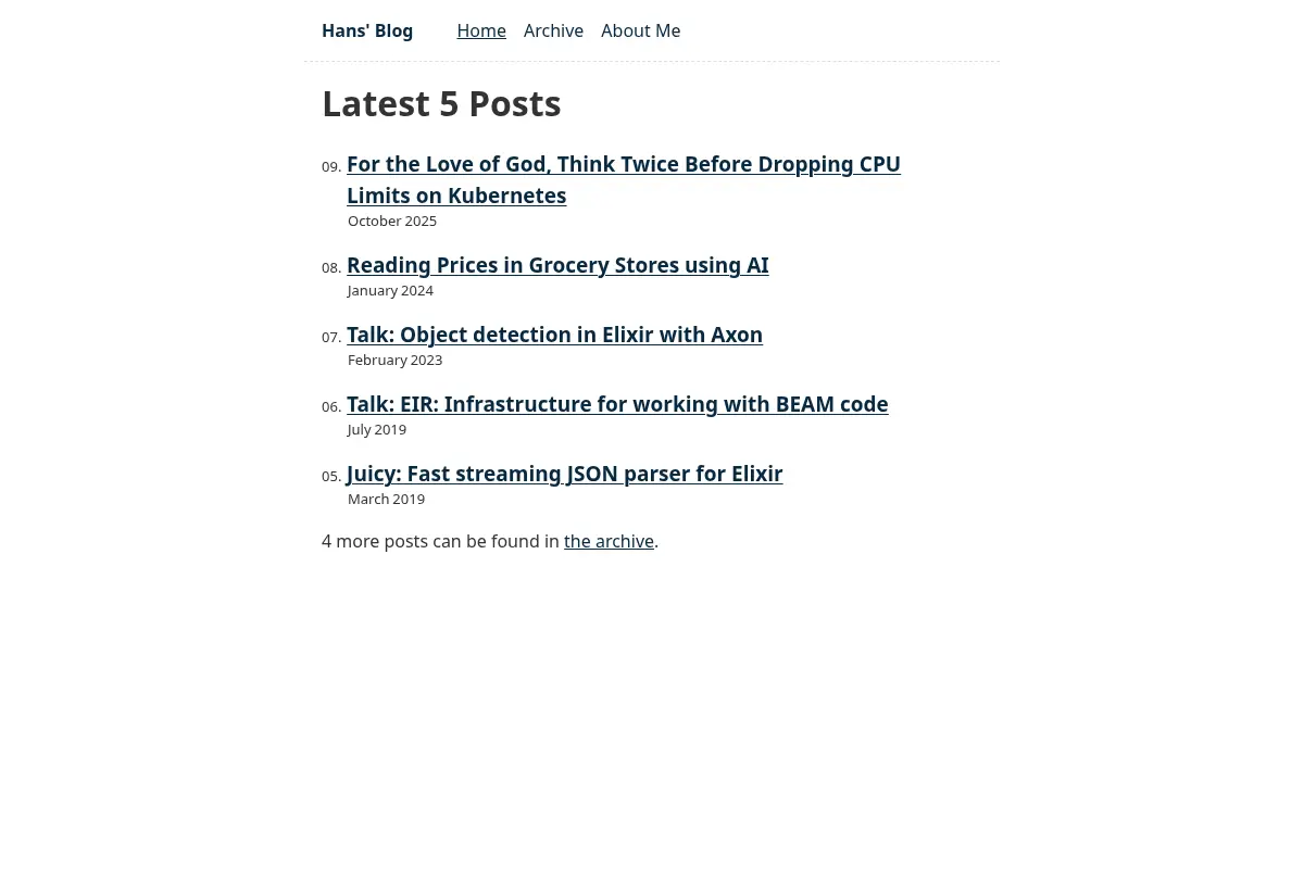 Hans' Blog