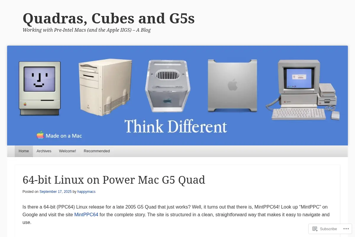 Quadras, Cubes and G5s