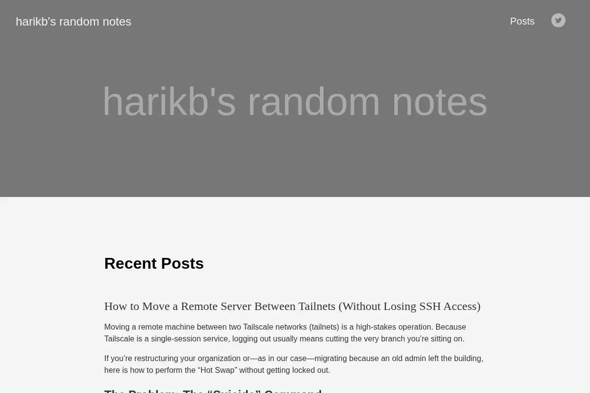 harikb's random notes