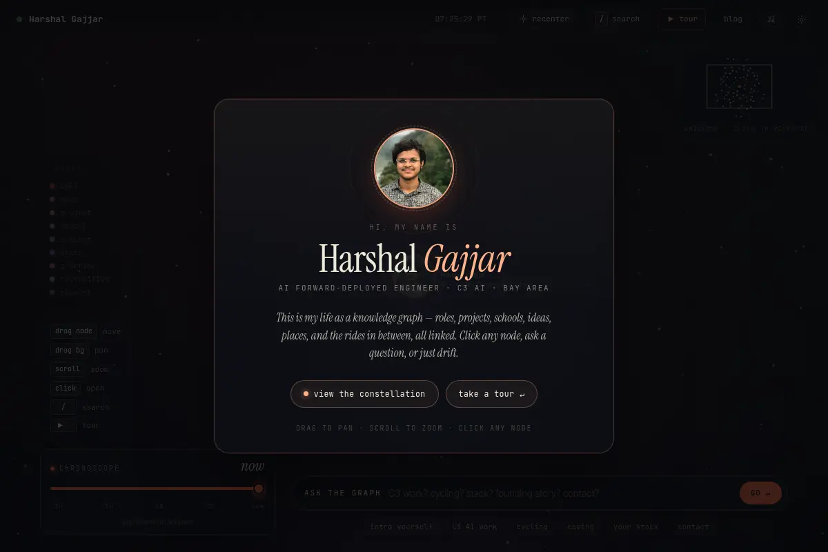 Harshal Gajjar — AI Forward-Deployed Engineer · personal site