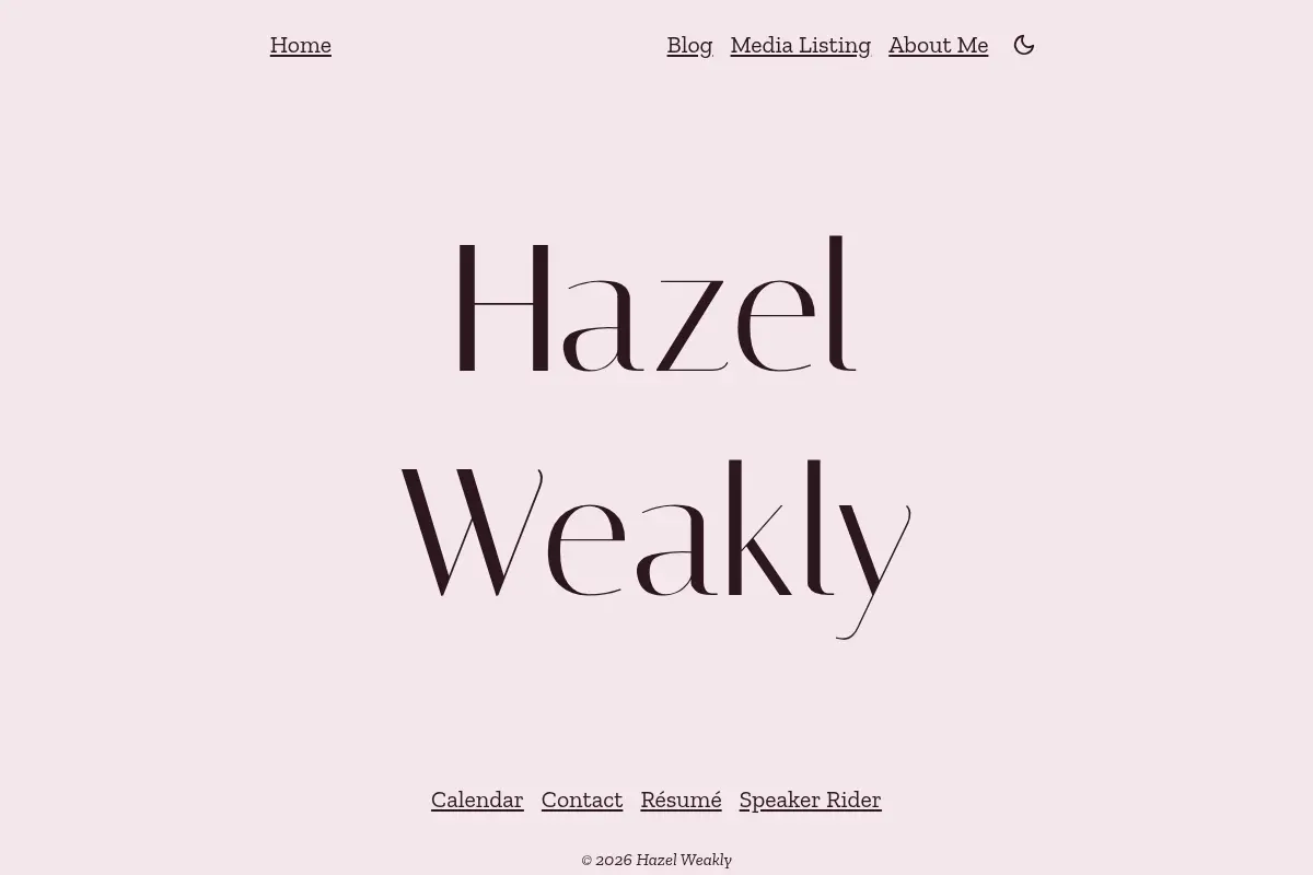 Hazel Weakly