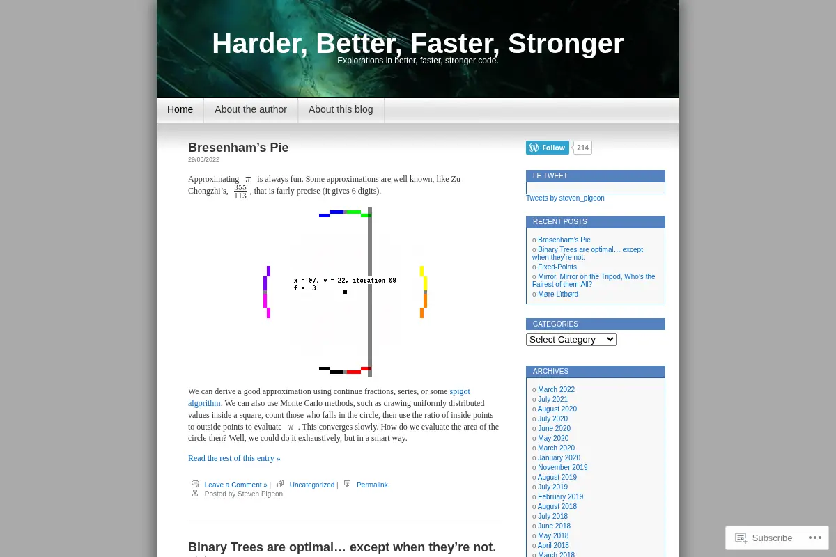 Harder, Better, Faster, Stronger