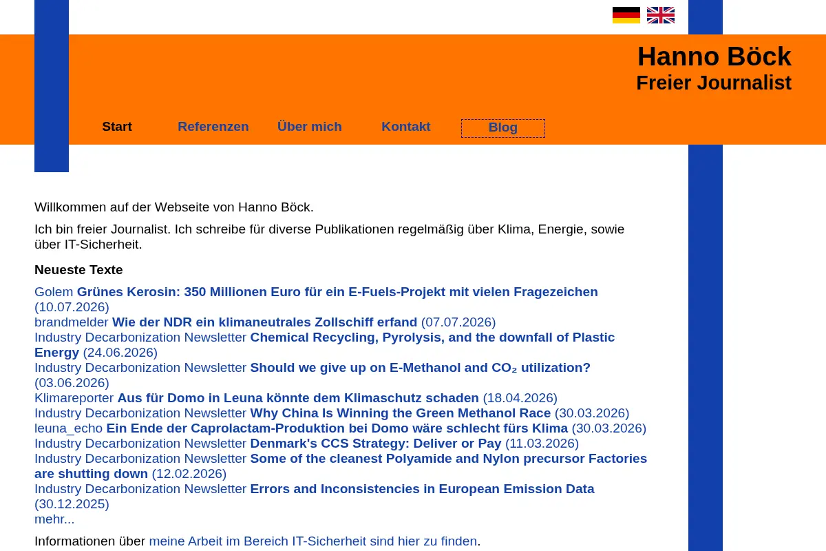 Hanno Böck - Freier Journalist