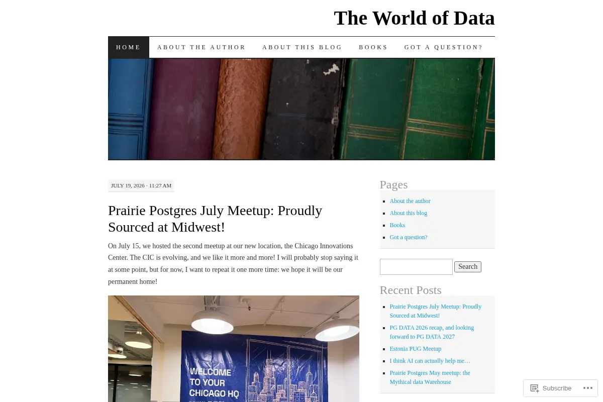 The World of Data