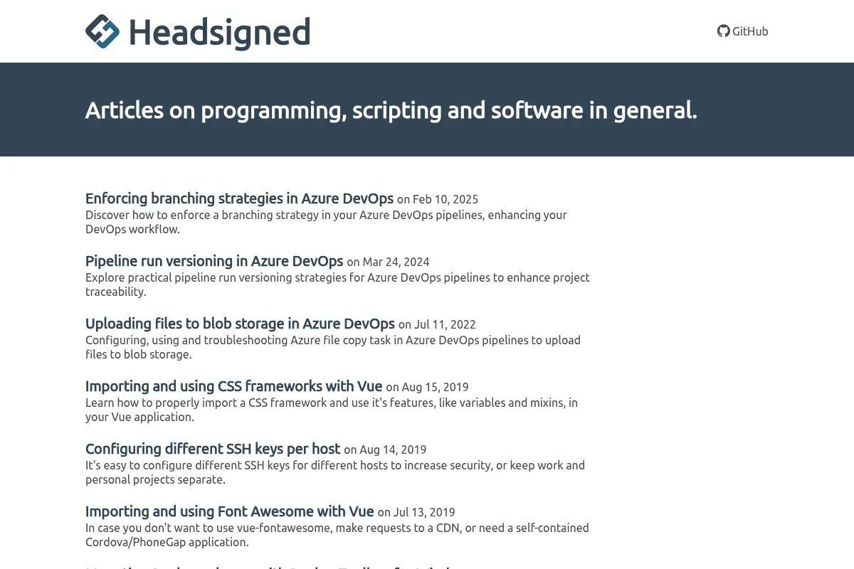 Headsigned