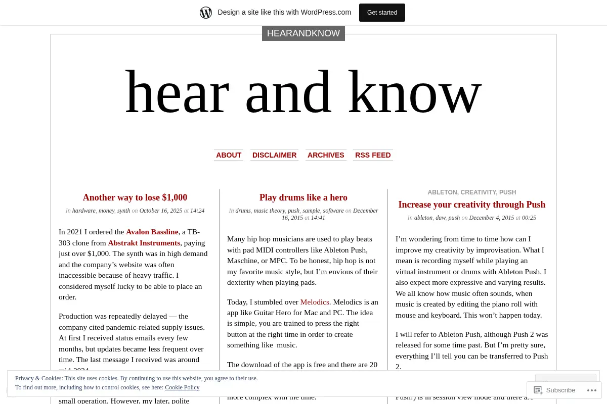 hear and know